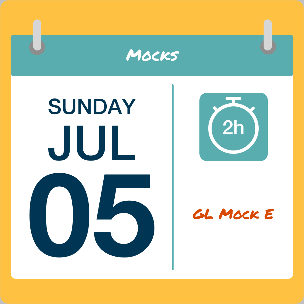 In-Person Bucks GL 11 Plus Mock E July 2026